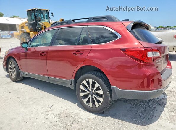 4S4BSANC9H3206838 2017 SUBARU OUTBACK Burgundy უკანა მარცხენა