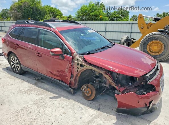 4S4BSANC9H3206838 2017 SUBARU OUTBACK Burgundy წინა მარჯვენა