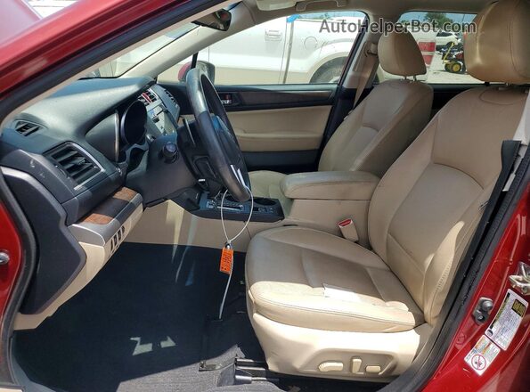 4S4BSANC9H3206838 2017 SUBARU OUTBACK Burgundy წინა სალონის ხედი