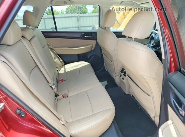 4S4BSANC9H3206838 2017 SUBARU OUTBACK Burgundy უკანა სალონის ხედი