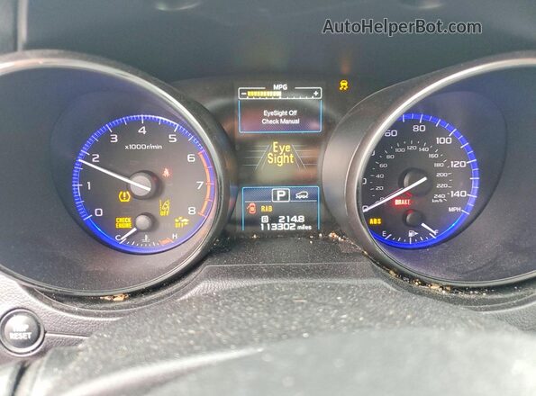 4S4BSANCXH3209974 2017 SUBARU OUTBACK Gray Սարքավորումների վահանակի տեսք