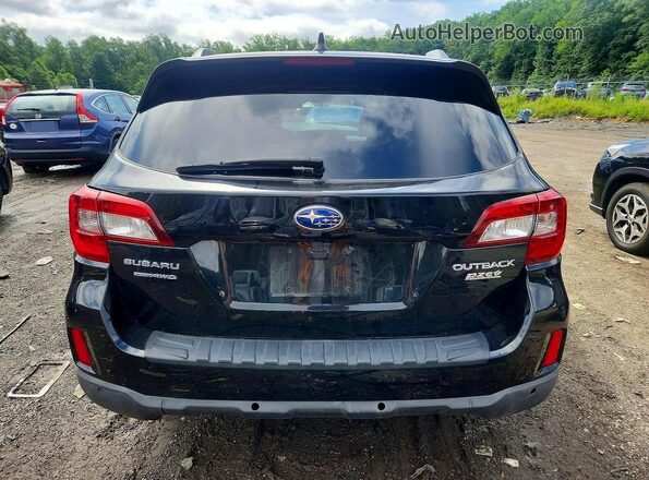 4S4BSATC3H3300491 2017 SUBARU OUTBACK Black Вид ззаду
