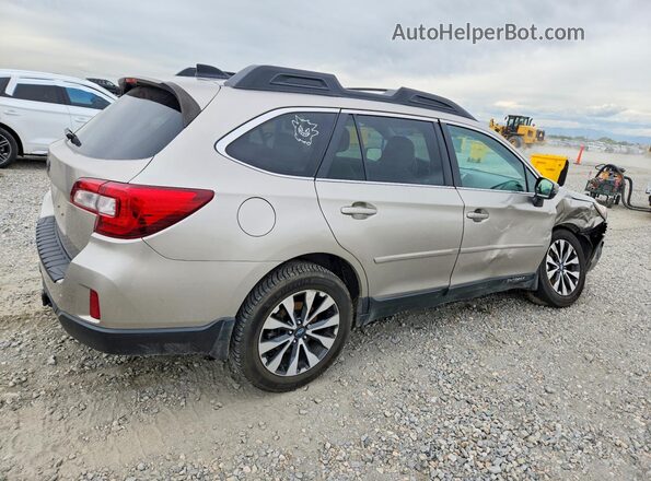 4S4BSBNC2G3246036 2016 SUBARU OUTBACK Кремовый Задняя правая четверть