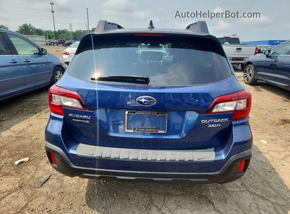 4S4BSENC0K3381459 2019 SUBARU OUTBACK Blue Вид ззаду