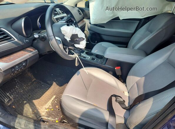 4S4BSENC0K3381459 2019 SUBARU OUTBACK Blue Вид салону спереду