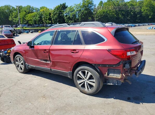 4S4BSENC9J3356722 2018 SUBARU OUTBACK Красный Задняя левая четверть