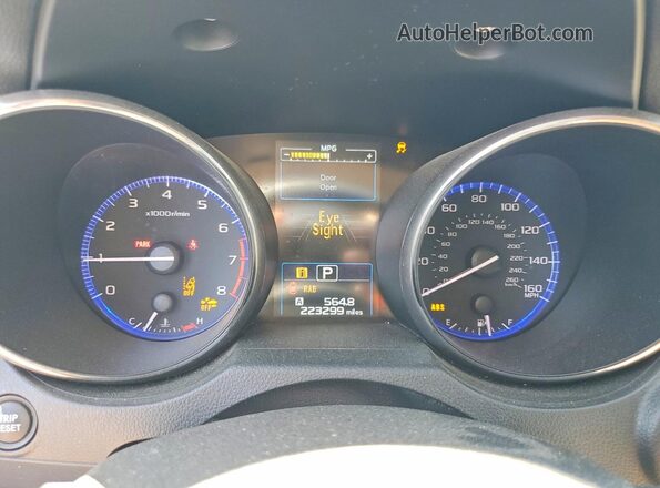 4S4BSENC9J3356722 2018 SUBARU OUTBACK Красный Вид щитка приборов