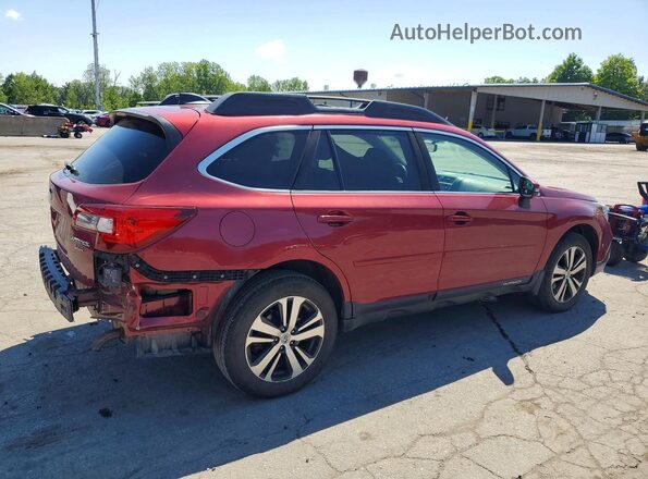 4S4BSENC9J3356722 2018 SUBARU OUTBACK Красный Задняя правая четверть