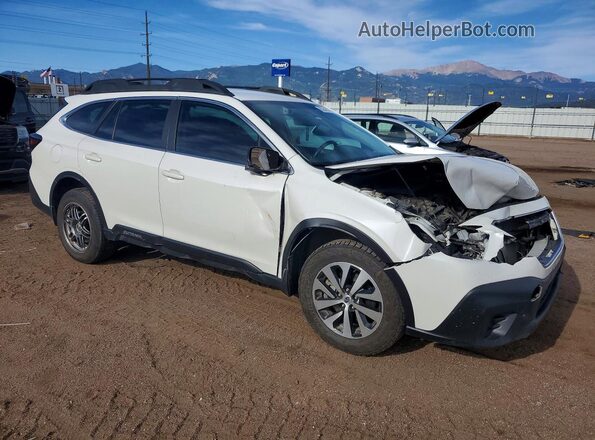4S4BTAAC3M3190326 2021 SUBARU OUTBACK Белый Передняя правая четверть