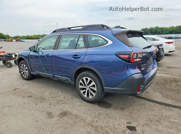 4S4BTAAC6L3261243 2020 SUBARU OUTBACK Синий Задняя левая четверть