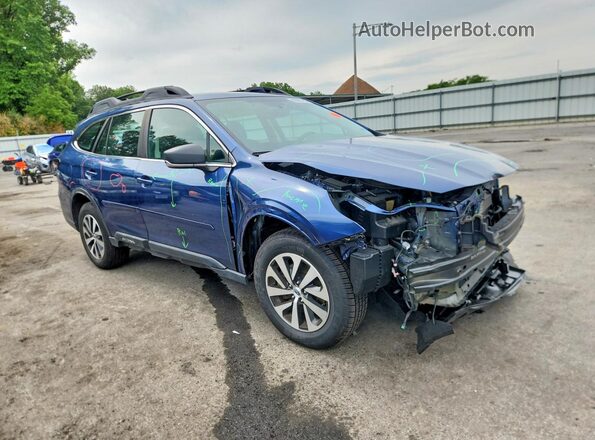 4S4BTAAC6L3261243 2020 SUBARU OUTBACK Синий Передняя правая четверть
