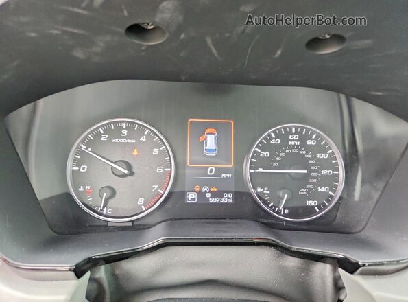 4S4BTACC3L3143342 2020 SUBARU OUTBACK White Instrument cluster view