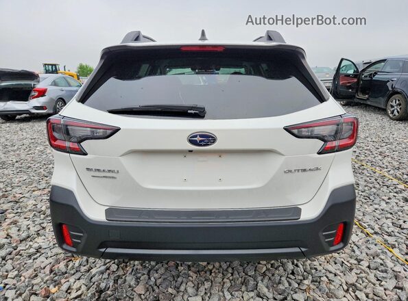 4S4BTACC3L3143342 2020 SUBARU OUTBACK White Rear view