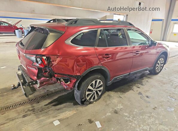 4S4BTACC7N3197889 2022 SUBARU OUTBACK Burgundy Tył prawy