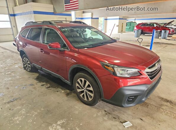 4S4BTACC7N3197889 2022 SUBARU OUTBACK Burgundy Przód prawy