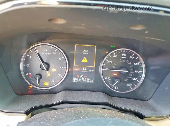 4S4BTACC9L3204404 2020 SUBARU OUTBACK Gold Widok zestawu wskaźników