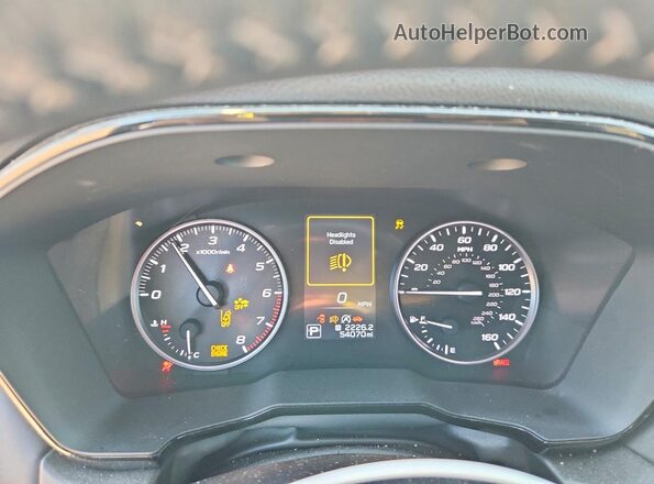 4S4BTADC5N3109193 2022 SUBARU OUTBACK White Instrument cluster view