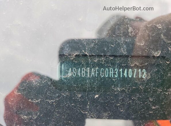 4S4BTAFC0R3140712 2024 SUBARU OUTBACK Black Widok naklejki z numerem VIN