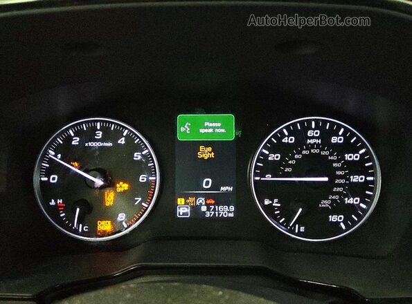 4S4BTAFCXR3140913 2024 SUBARU OUTBACK Серебряный Вид щитка приборов