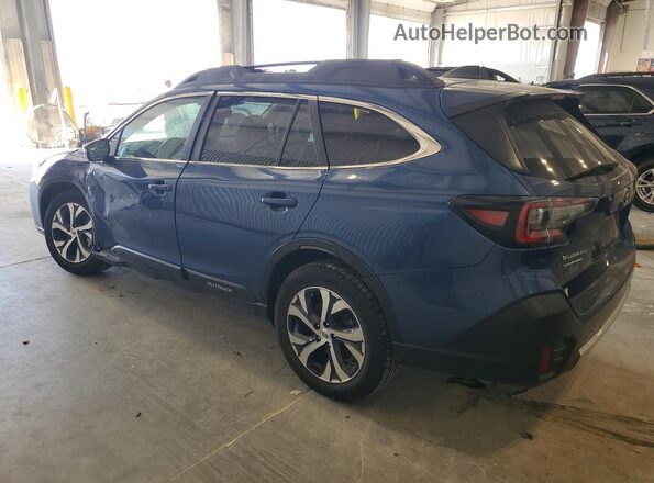 4S4BTAMC0M3170644 2021 SUBARU OUTBACK Blue Rear left