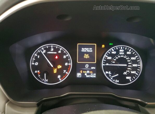 4S4BTAMC0M3170644 2021 SUBARU OUTBACK Blue Instrument cluster view