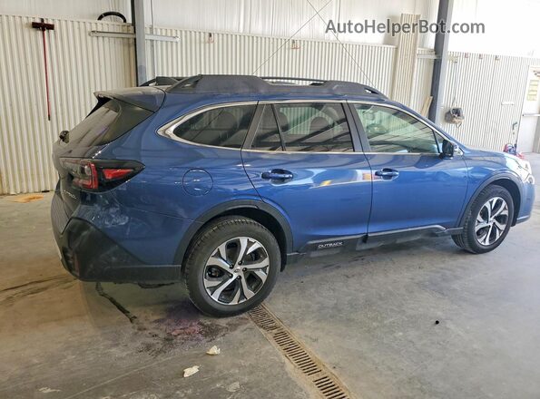 4S4BTAMC0M3170644 2021 SUBARU OUTBACK Blue Rear right