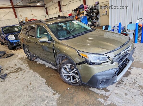 4S4BTANC0L3206765 2020 SUBARU OUTBACK Green Delantero derecho