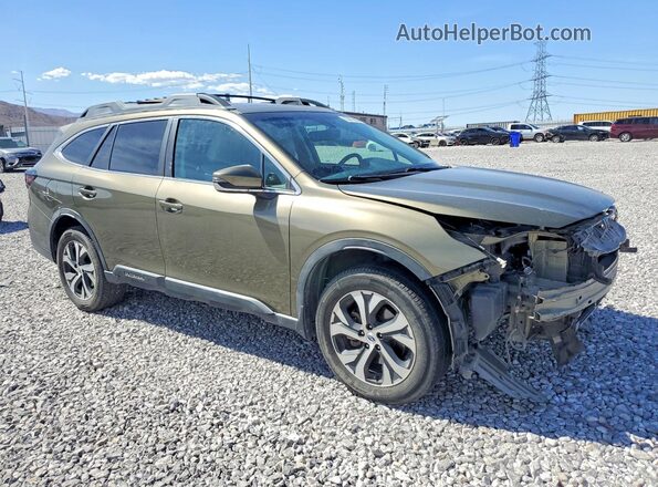 4S4BTANC2L3150909 2020 SUBARU OUTBACK Green Delantero derecho