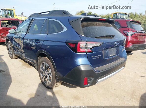 4S4BTANC2M3114154 2021 SUBARU OUTBACK Blue Rear left