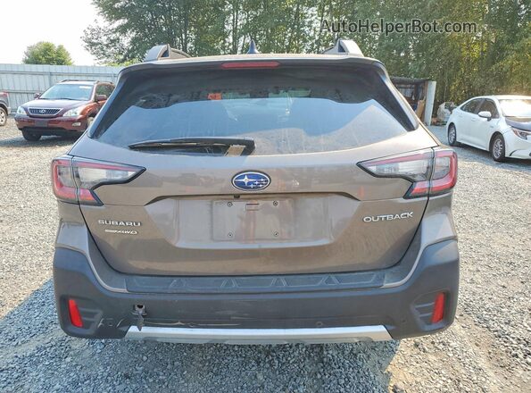 4S4BTANC9M3186968 2021 SUBARU OUTBACK Brown Rear view
