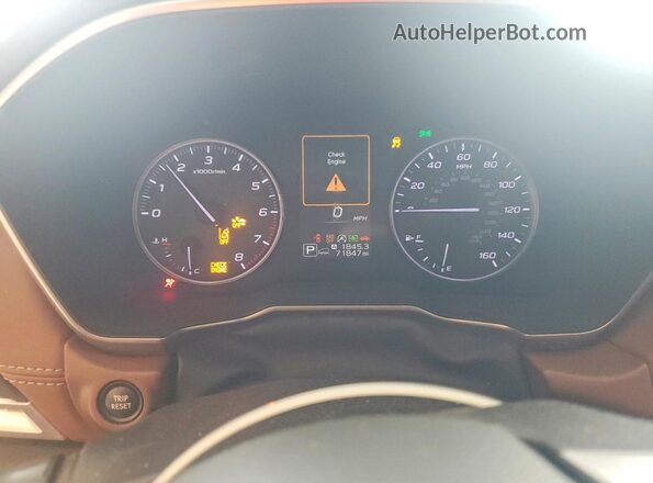 4S4BTAPC9M3111541 2021 SUBARU OUTBACK Black ხელსაწყოთა პანელის ხედი