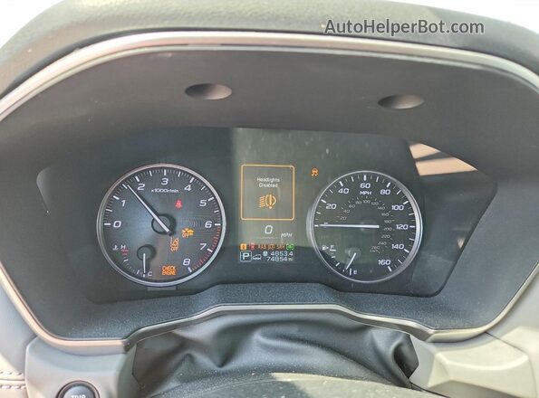 4S4BTGND4N3175485 2022 SUBARU OUTBACK Gray Vista del cuadro de instrumentos
