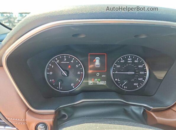 4S4BTGPD2R3202010 2024 SUBARU OUTBACK Gray Вид щитка приладів