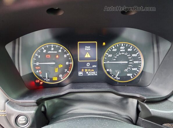 4S4BTGUD8N3228397 2022 SUBARU OUTBACK Угольный Вид щитка приборов