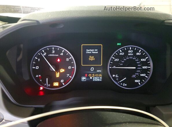 4S4GUHD6XT3765215 2026 SUBARU CROSSTREK Silver Вид щитка приладів