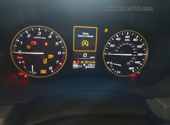 4S4GUHF61S3707571 2025 SUBARU CROSSTREK Black ხელსაწყოთა პანელის ხედი