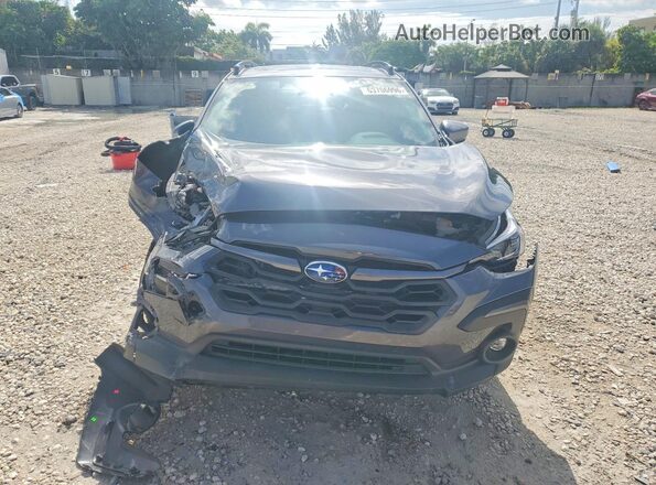 4S4GUHM60R3835863 2024 SUBARU CROSSTREK Gray წინა ხედი
