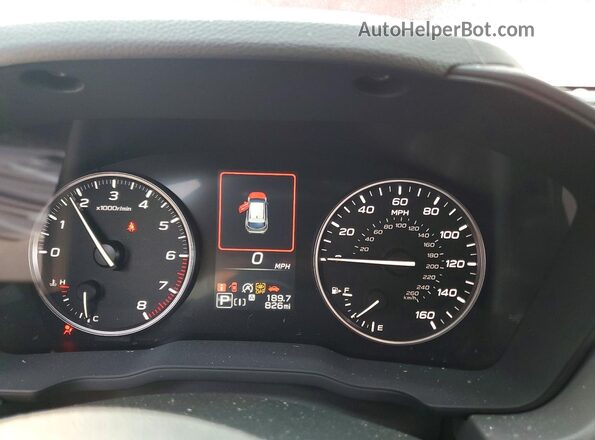 4S4GUHM69T3762399 2026 SUBARU CROSSTREK Red Սարքավորումների վահանակի տեսք