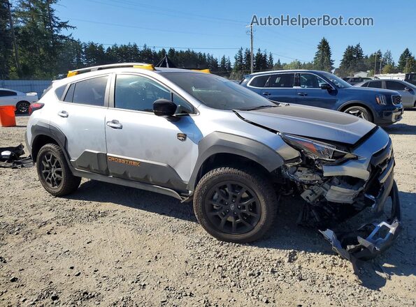 4S4GUHU69R3778563 2024 SUBARU CROSSTREK Silver წინა მარჯვენა