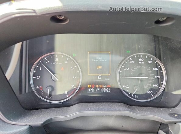 4S4SLDD65T3059873 2026 SUBARU FORESTER Maroon Instrument cluster view