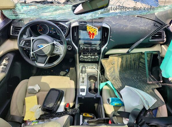 4S4WMAHDXK3462445 2019 SUBARU ASCENT Синий Вид панели приборов