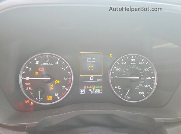 4S4WMAKD2R3446565 2024 SUBARU ASCENT White Vista del cuadro de instrumentos