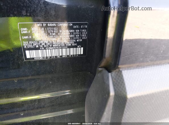 4S4WMARD4K3413448 2019 SUBARU ASCENT Black Engine compartment view