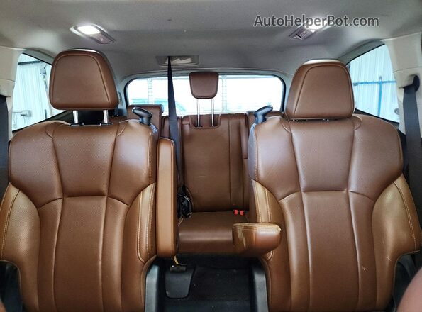 4S4WMARD6K3455927 2019 SUBARU ASCENT White უკანა სავარძლების ხედი