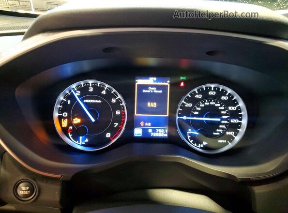 4S4WMARD7M3420719 2021 SUBARU ASCENT Gray ხელსაწყოთა პანელის ხედი