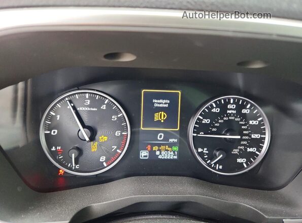 4S4WMARD9P3448932 2023 SUBARU ASCENT White Instrument cluster view