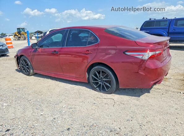 4T1B11HK4JU660484 2018 TOYOTA CAMRY Red Tył lewy