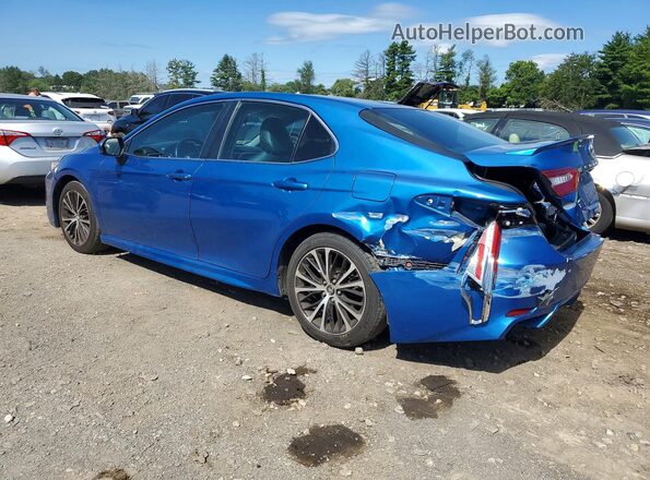 4T1B11HK5JU020669 2018 TOYOTA CAMRY Blue Հետևի ձախ