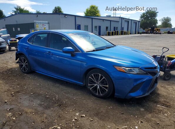 4T1B11HK5JU020669 2018 TOYOTA CAMRY Blue Առջևի աջ