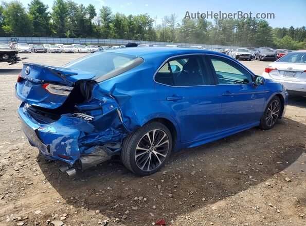 4T1B11HK5JU020669 2018 TOYOTA CAMRY Blue Հետևի աջ